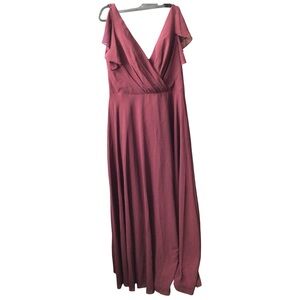Elegant Mauve Maxi Dress